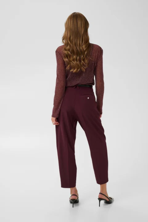 Saint Tropez Delila LS Blouse In Winetasting