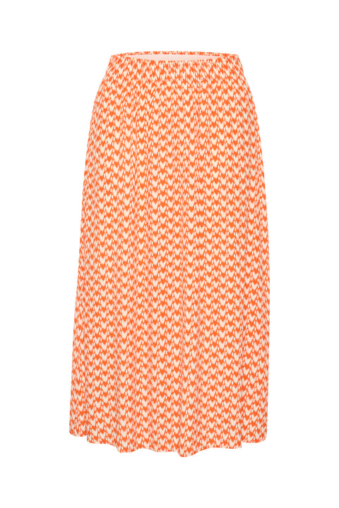 Saint Tropez Tessa Skirt In Tigerlily Graphic