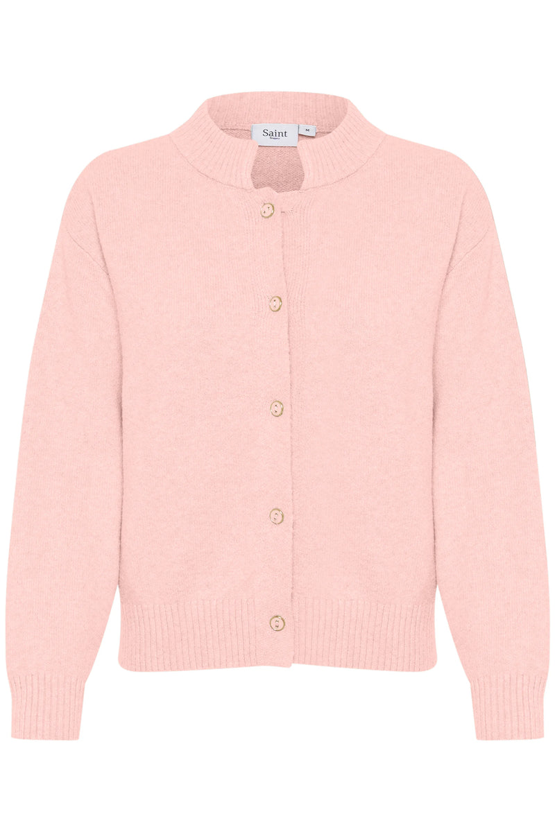 Saint Tropez Cabby Cardigan in Strawberry Cream Melange– Escape ...