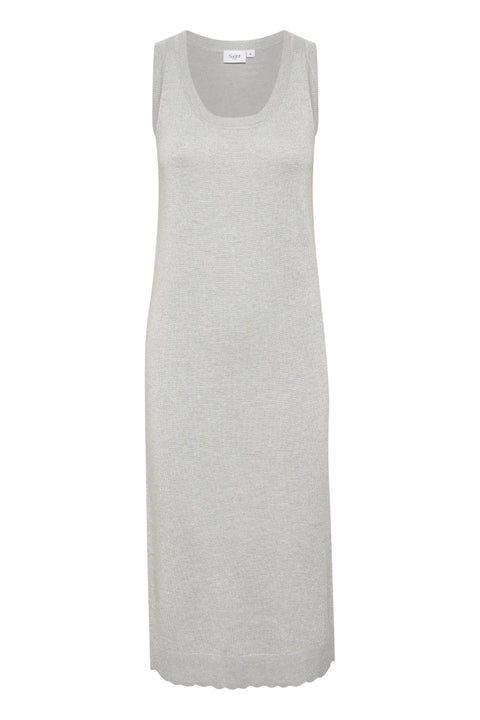 Saint Tropez Mila Knit Dress In Silver Lurex