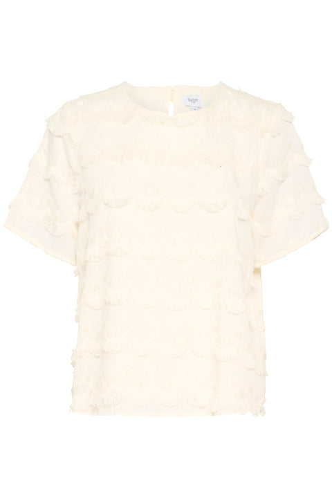 Saint Tropez Johanette Blouse S/S In Ice