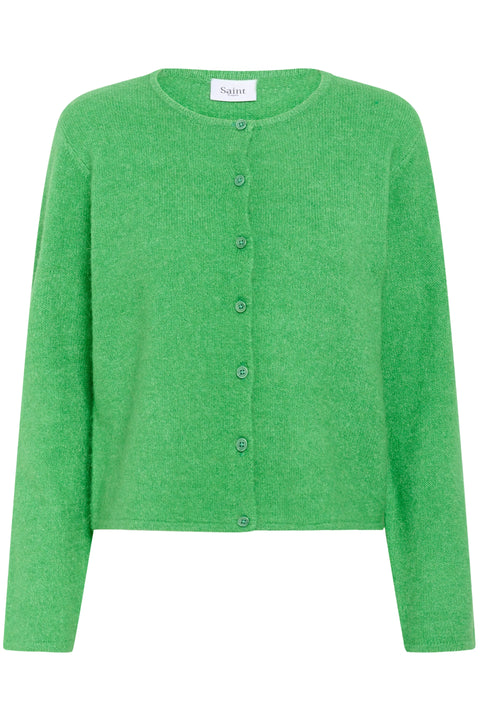 Saint Tropez Larna Cardigan In Greenbriar