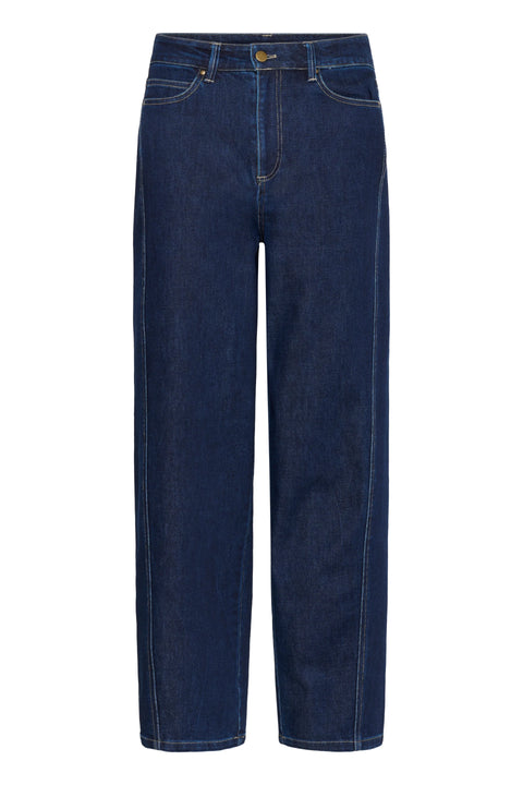 Saint Tropez Loesa Jeans In Dark Blue Denim