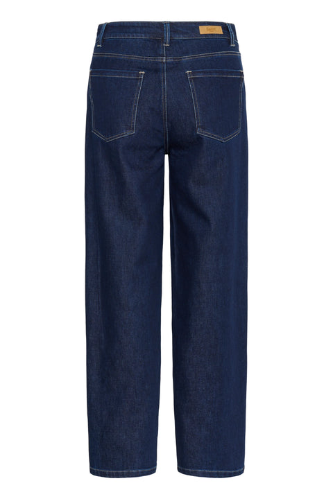 Saint Tropez Loesa Jeans In Dark Blue Denim