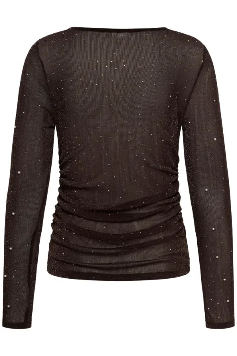 Saint Tropez Maisie Blouse In Chocolate Brown