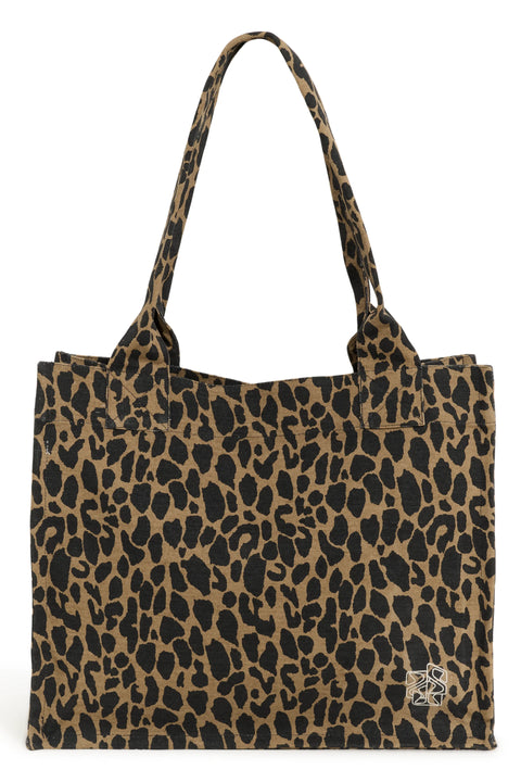 Saint Tropez Pansy Bag In Tiger's Eye Spotty Leopard