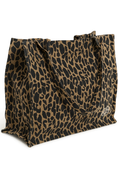 Saint Tropez Pansy Bag In Tiger's Eye Spotty Leopard