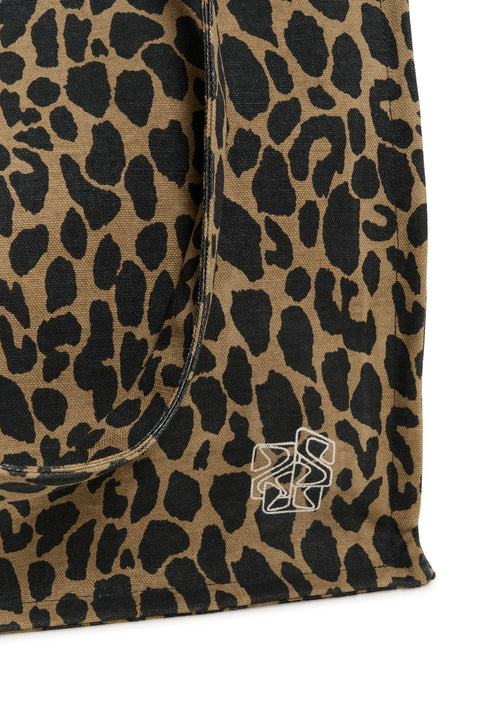 Saint Tropez Pansy Bag In Tiger's Eye Spotty Leopard