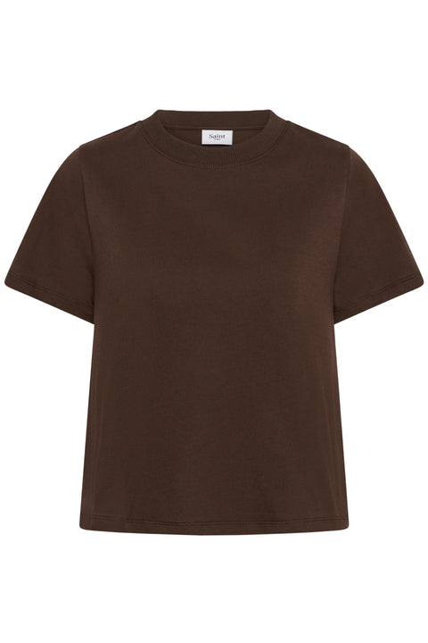 Saint Tropez Tiggy T-Shirt In Chocolate Brown