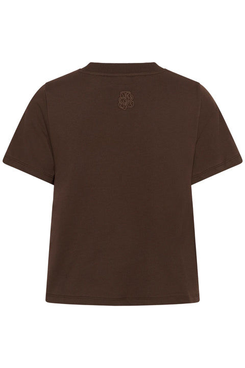 Saint Tropez Tiggy T-Shirt In Chocolate Brown