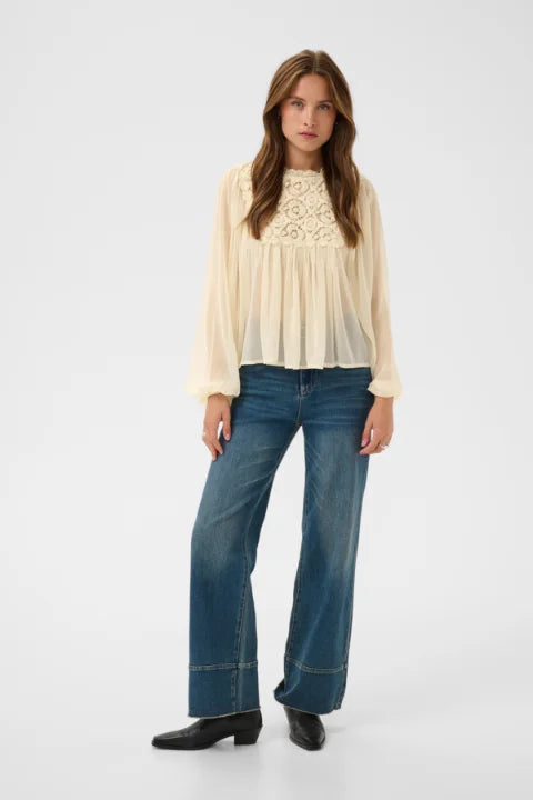 Saint Tropez Ulenka Blouse In Sandshell