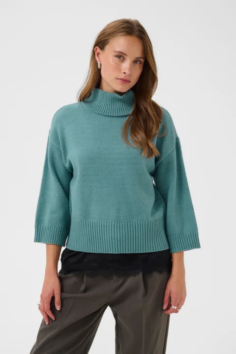 Saint Tropez Umina Pullover In Cameo Blue Melange