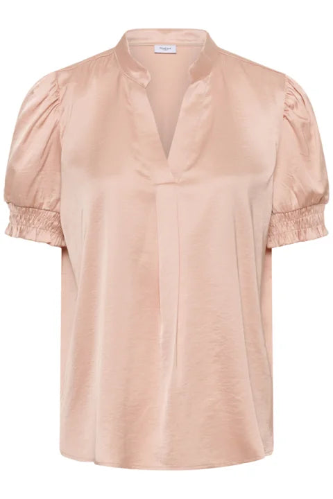Saint Tropez Panan SS Blouse In Ash Rose