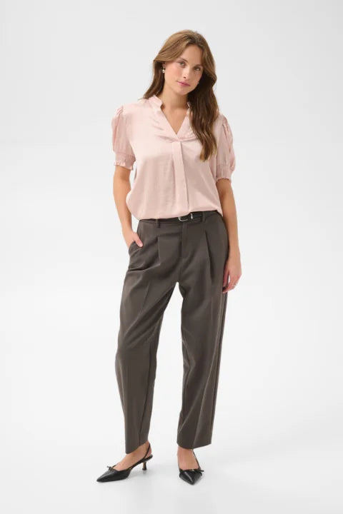 Saint Tropez Panan SS Blouse In Ash Rose