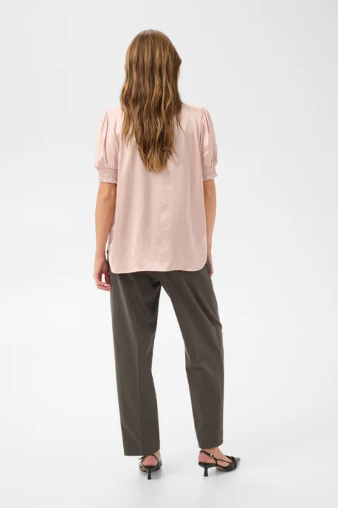 Saint Tropez Panan SS Blouse In Ash Rose