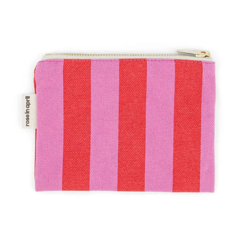 Rose In April Marie Purse Stripes Orchid / Tomato