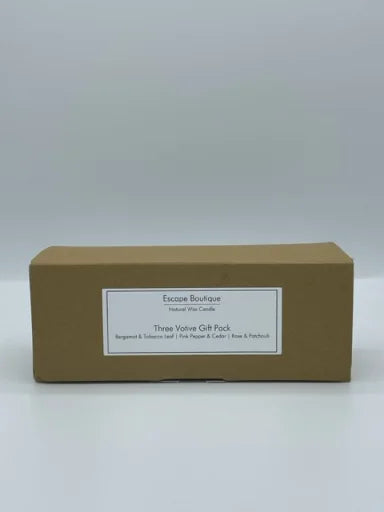 Bergamot & Tobacco/Pink Pepper & Cedar/Rose Noir 3 Votive Gift Box
