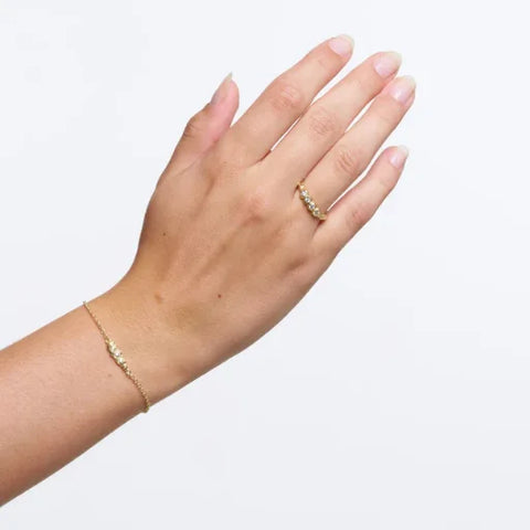 Pure 40696 Iris bracelet oblong pendant Gold