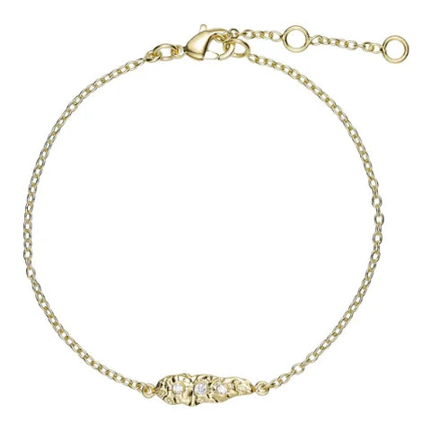 Pure 40696 Iris bracelet oblong pendant Gold