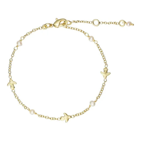 Pure 40711 Ava bracelet w. bird pendant Gold
