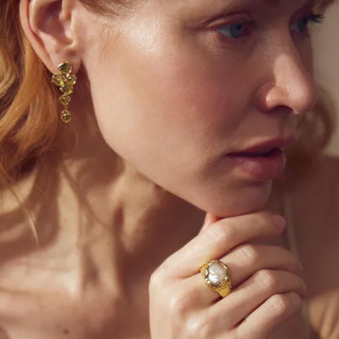 Pure 45974 Josie long post earrings Gold