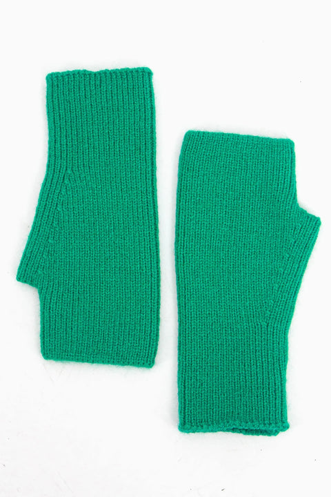 Miss Shorthair 5027GR Dylan Wrist Warmers Green Knitted
