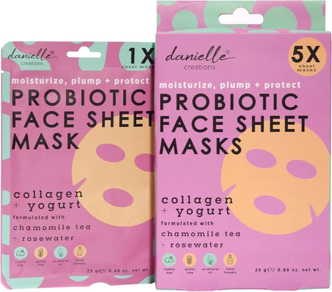 Danielle Creations DC8706PBS Danielle Probiotic Face Mask x 5 Pack