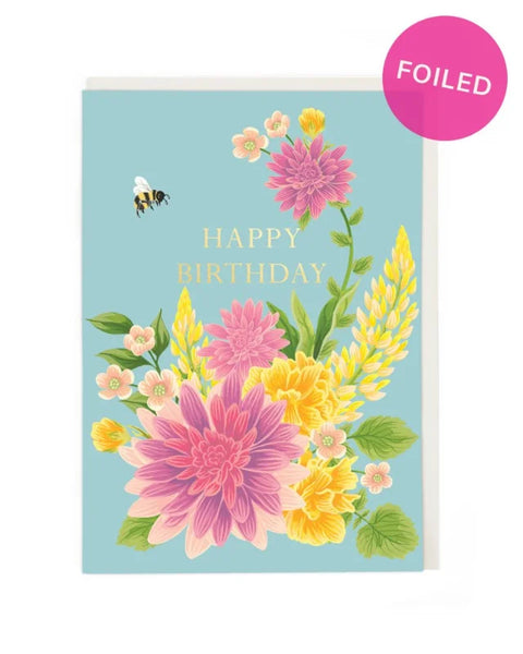 Cath Tate Cards CDF1863 Happy Birthday Bee Birthday Card
