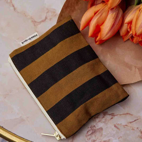 Rose In April Marie Purse Stripes Cumin