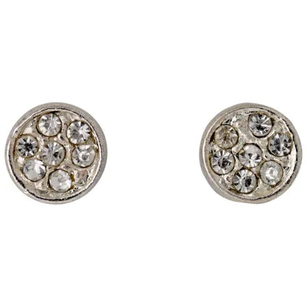 Pilgrim 601716053 Emma Crystal Earrings Silver-Plated