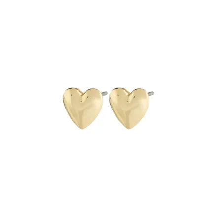 Pilgrim 602332003 Sophia Heart Earrings Gold-Plated