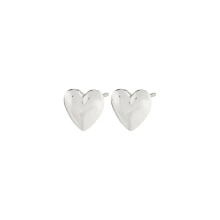 Pilgrim 602336003 Sophia Heart Earrings Silver-Plated