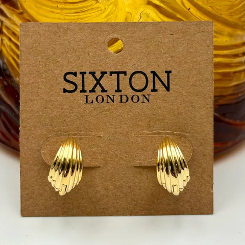 Sixton London 60s Style Mini Hooped Earrings