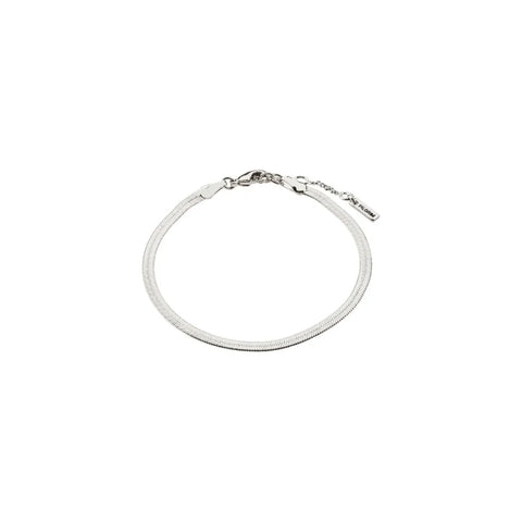 Pilgrim 632216002 Joanna Flat Snake Chain Bracelet Silver-Plated