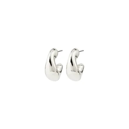 Pilgrim 642616003 Jennings Hoop Earrings Silver-Plated