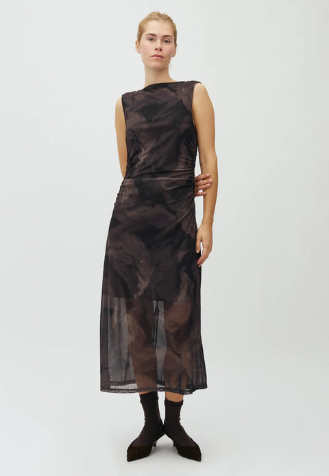 MBYM 64871271 Anselm Sumie Mesh Dress In Y63 Sumie Java Print