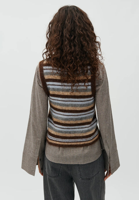 MBYM 64891281 Flavin Friday Stripe Knit In Y05 Friday Mutli Stripe Brown
