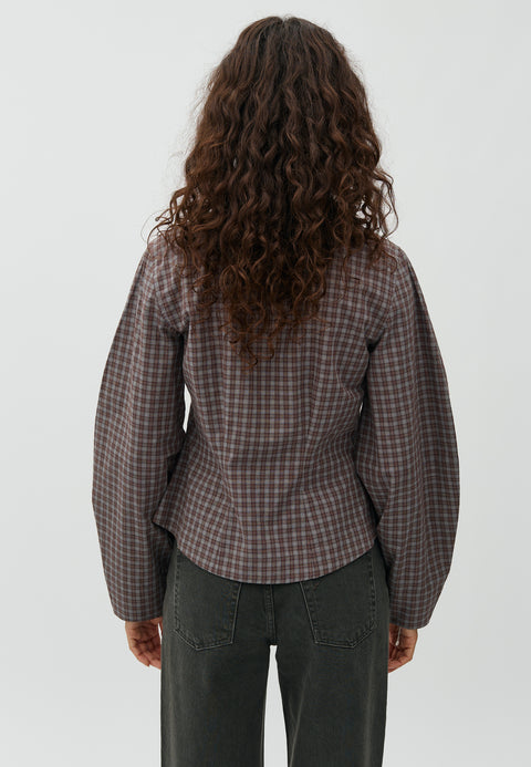 MBYM Letina Olivette Blouse In Y40 Mirage Check 65011343