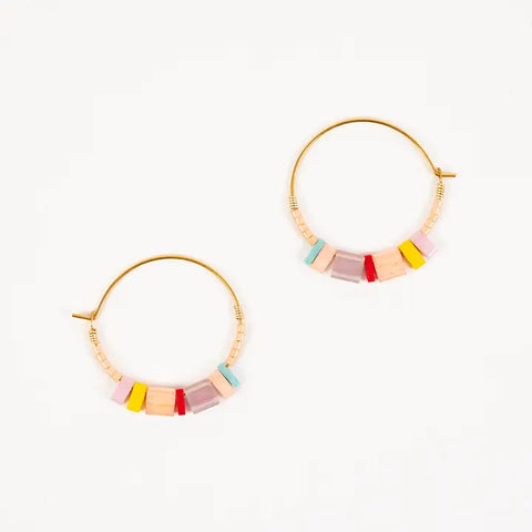 Altiplano JEA658PC Tila Hoop Earrings - Pops O' Colour