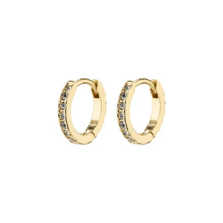 Pilgrim 672312023 Ebna Mini Crystal Huggie Hoops Gold-Plated