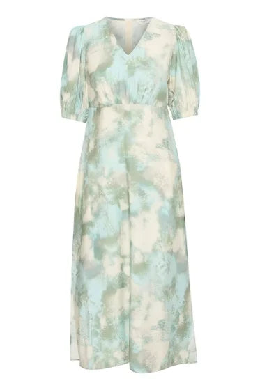 B Young Ibine SS Dress In Blue Haze Blur