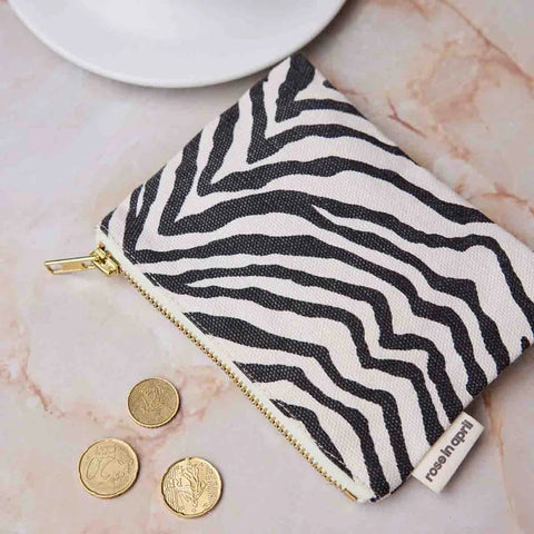 Rose In April Marie Purse Zebrou Greige