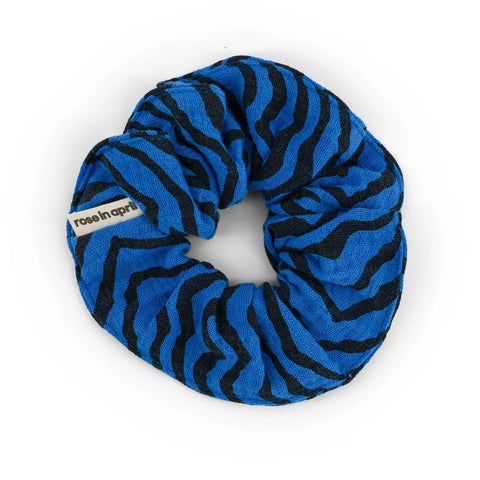 Rose In April Scrunchie Zebrou Greek Blue