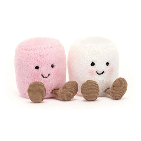 Jellycat A6MPWN Amuseables Pink And White Marshamllows