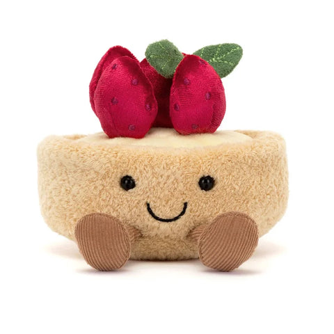 Jellycat A6TAF Amuseables Fleurette Tarte Aux Fraises