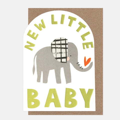 Caroline Gardner Cards ACH012 New Little Baby Elephant With Heart Card