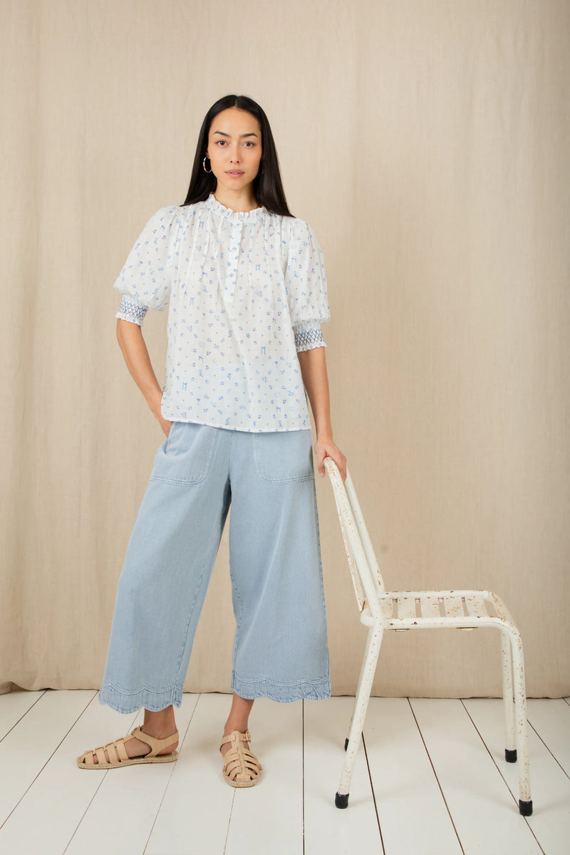 Bonte Aide Trouser In Ice Blue– Escape Boutique Whitley Bay
