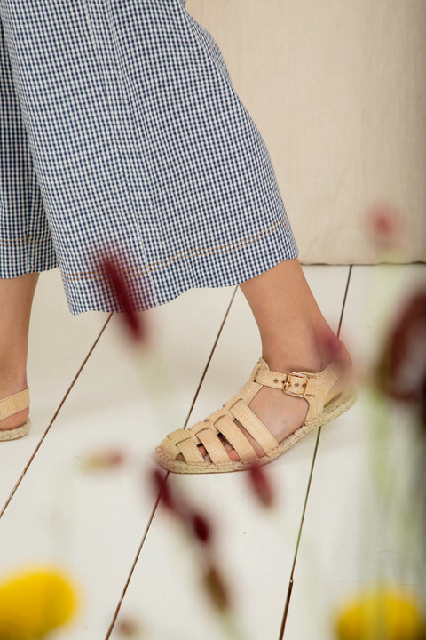 Bonte Aide Trouser In Navy Gingham