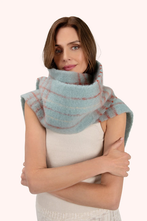 Powder ANG7 Angelica Cosy Scarf - Ice/Tangerine
