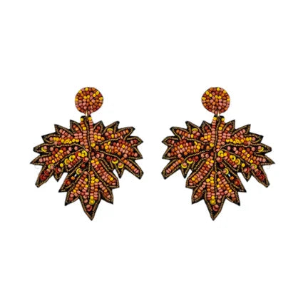 Narratives NLA708 Autumn Mix Maple Leaf Earrings